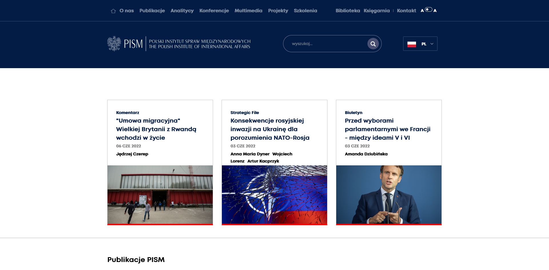 Homepage pism.pl articles